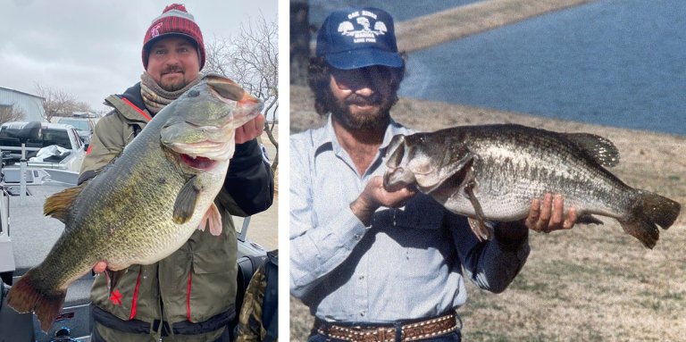 A huge 17-pound Texas bass.